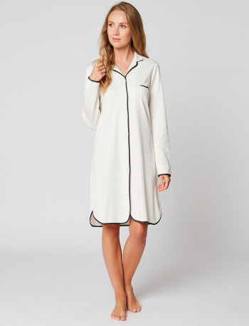 Button-down nightdress 100% cotton ESSENTIEL ESSENTIEL H05A Ecru