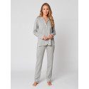 Button-down pyjamas 100% cotton ESSENTIEL H06A Gris