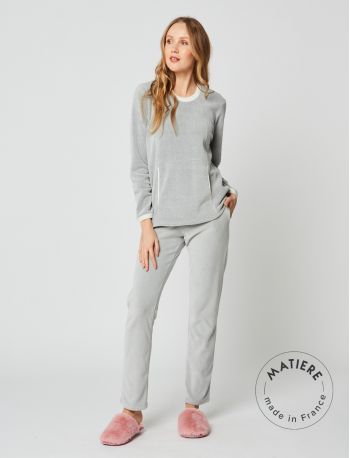 Microfleece pyjamas SWEET 202 Grey