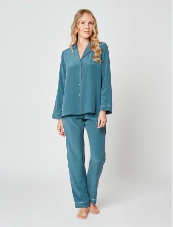Silk pyjamas 206 Peacock